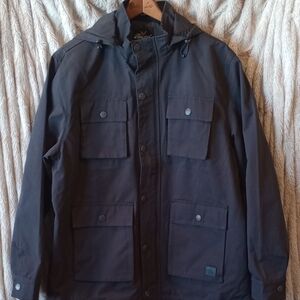 Men's waxed Black Jacket